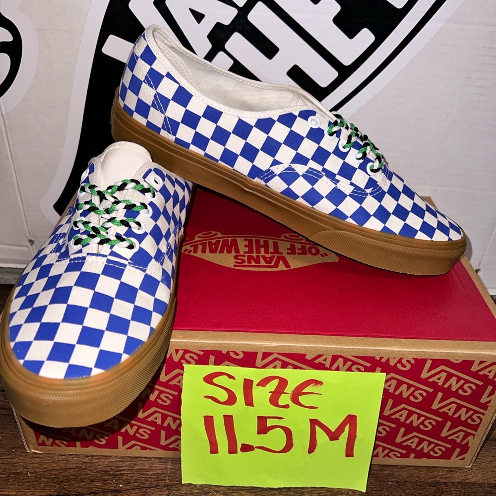 Vans Authentic Checkers sz 11.5 Men 13.0 Woman